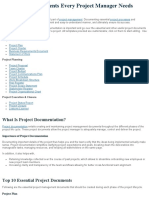 Key Project Documents Every Project Manager Needs