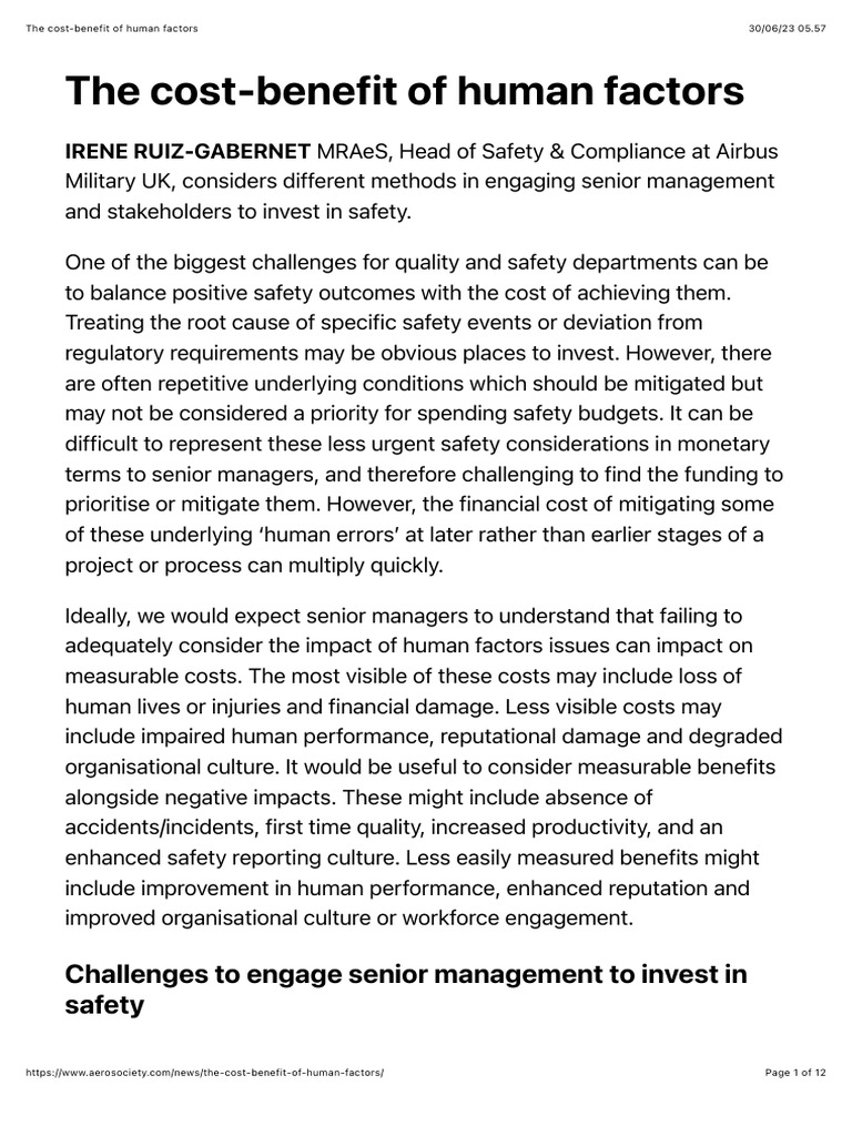 the-cost-benefit-of-human-factors-pdf-cost-benefit-analysis