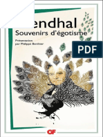 Stendhal, Souvenirs D'égotisme