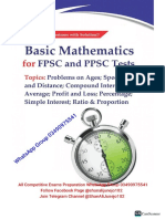 Basic Mathematics For FPSC Tests