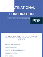 XI. Perusahaan Multinasional
