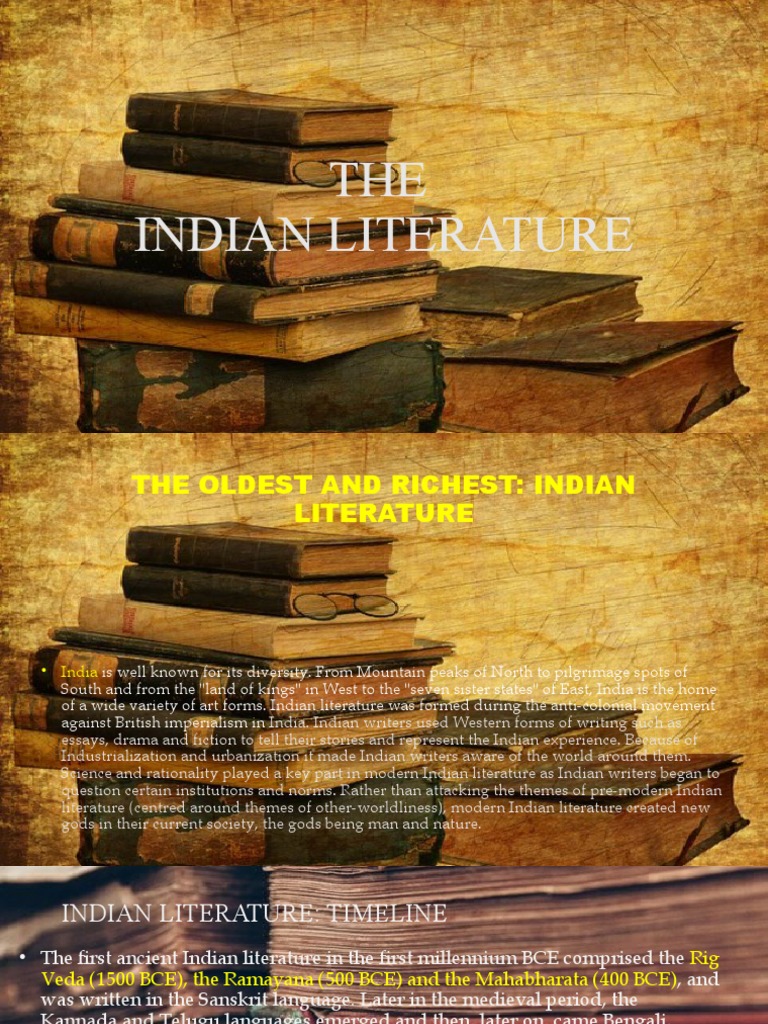 Overview of Indian Literature History | PDF | Ramayana | Indian Literature
