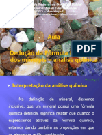 Aula 08 - Dedução Da Fórmula Estrutural Dos Minerais - Análise Química