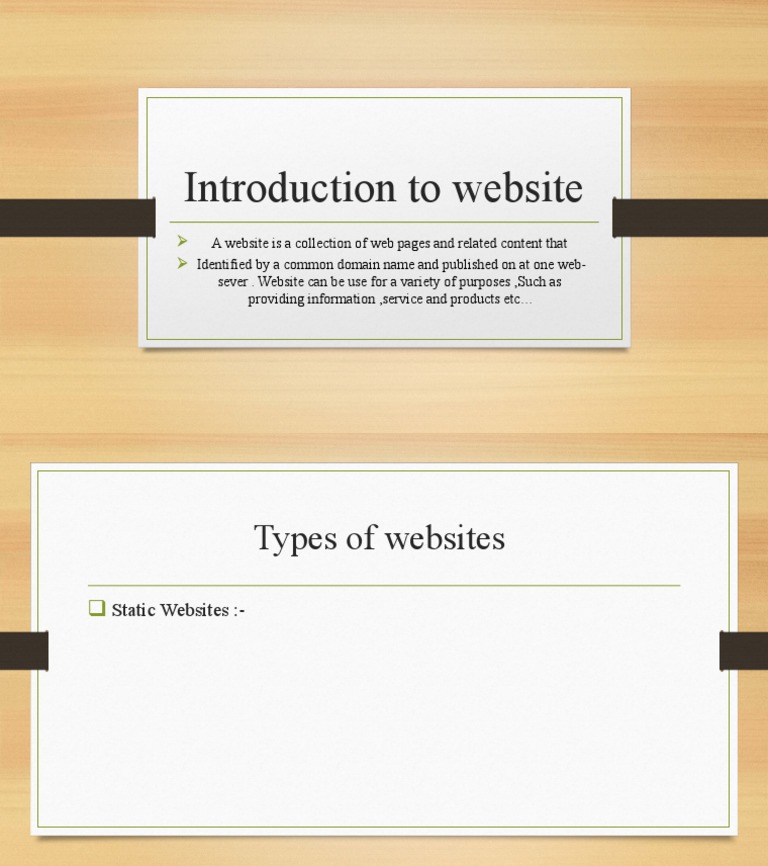 Introduction To Website | PDF
