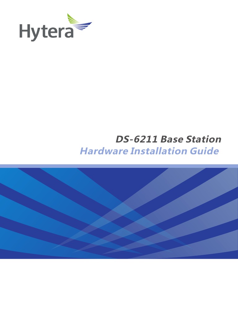 DS6211 Base Station Hardware Installation Guide V05_eng PDF Power