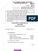 CBSE Class 10 English Language and Literature Previous Year Question Paper 2015 Set 2 1 1