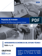 Sesión 11 y 12 - Antecedentes Económicos Del Estudio Técnico