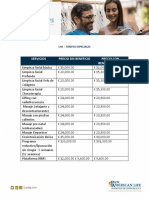 LHS Tarifas Especiales - Terapia Física y Rehabilitación