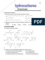 Les Hydrocarbures - Exercices