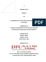 Dissertation Report Format 21-23