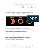 Questões - Astronomia e Sistema Reprodutor