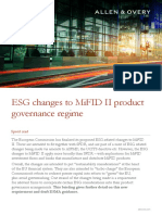 ESG Changes To MiFID II Product Governance FINAL