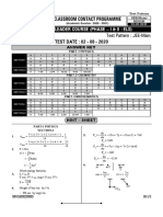 ALLEN - CCP - JEE MAIN - Leader - Minor Test-2 - Solution - 02.08.20