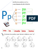 Ficha Trabajamos La Letra P