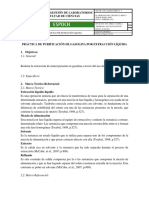 Práctica de Purificación de Gasolina Por Extracción Líquida