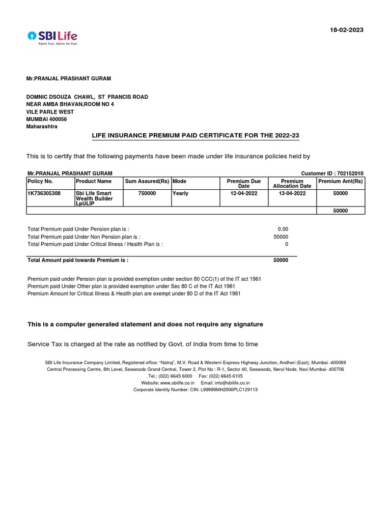 This is to certify that the following payments have been made under