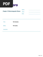 Chapter 13 - Electromagnetic Waves Exam Pack and Markscheme