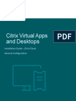 1 Citrix Cloud General Configuration
