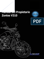 Zontes V310 Manual de Propietario Revisiones 5.000 KM v1.3
