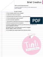 Formulario Brief - Tinti Diseño