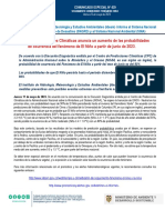 Comunicado Especial #029 Actualización Enos 12 de Mayo de 2023