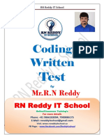 Coding Written Test Programs