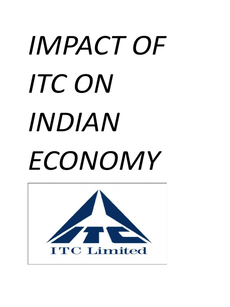 Impact of Itc On Indian Economy by Tanishk Gupta (Xi D) PDF Supply