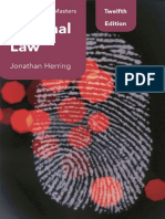 Y1 Criminal Law (Macmillan Law Masters) (12th) - by Herring, Jonathan