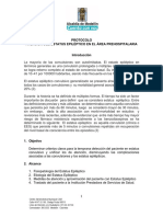 SSM Protocolo Atencion Del Estatus Epiléptico en El Área Prehospitalaria