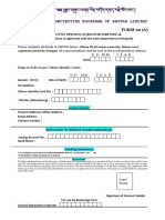 CD Account Opening Form