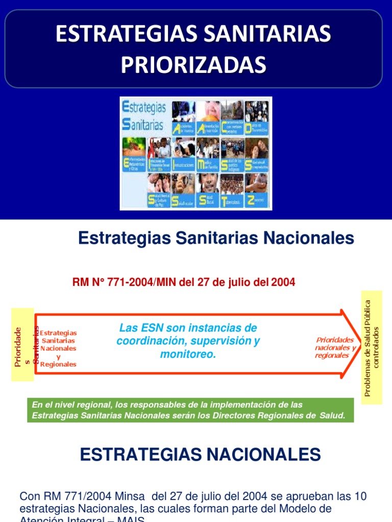 Estrategias Sanitarias Nacionales del Minsa | PDF | VIH / SIDA | VIH