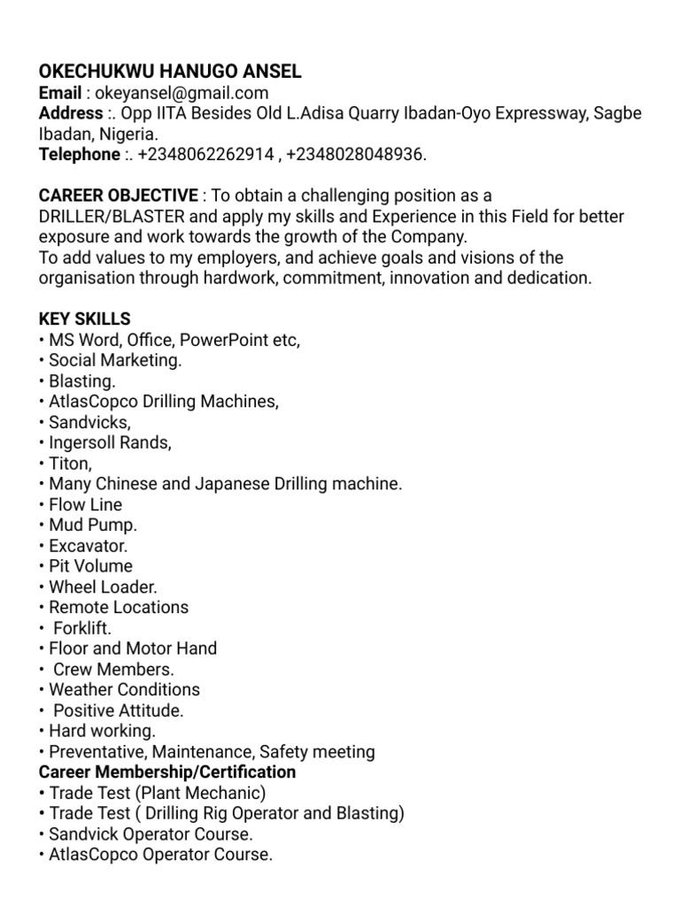 latest-resume-classic-1a-pdf-drilling-rig