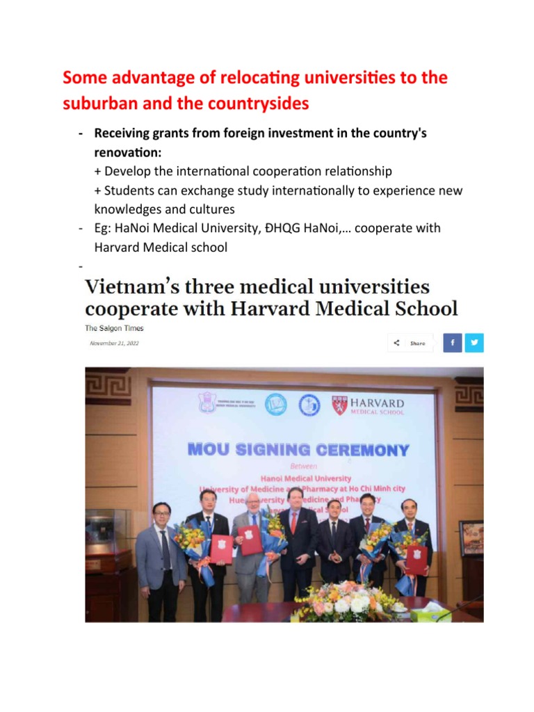 Benefits of University Relocation | PDF
