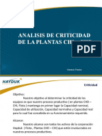 Analisis de Criticidad en Plantas