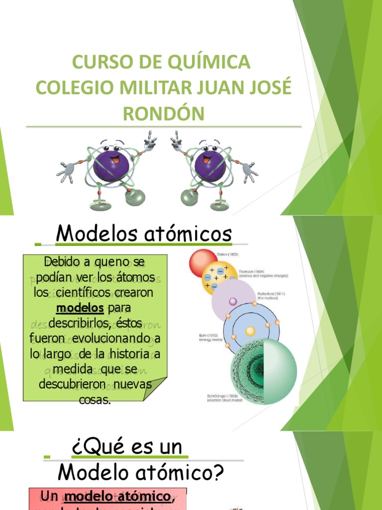 Modelos Atomicos Pdf átomos Núcleo Atómico