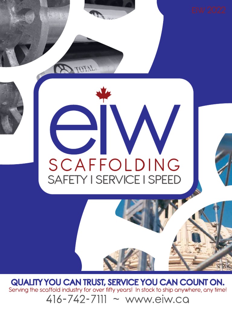 EIW Total System Scaffolding Overview | PDF | Scaffolding | Pipe (Fluid ...
