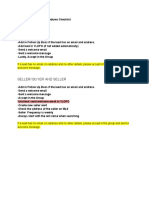 SOP (Standard Operating Procedures Checklist)