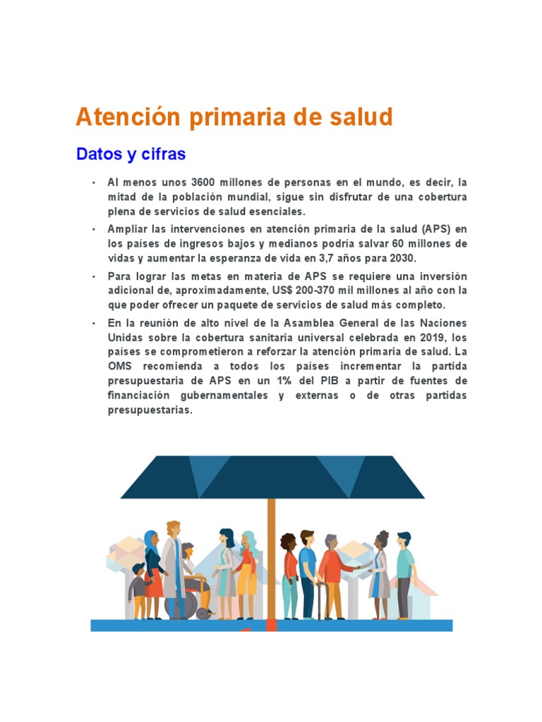 Atención Primaria de Salud | PDF | Cuidado de la salud | Organización ...