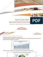 Sierra Gorda SCM Gerencia Planta Concentradora Aducción, Distribución y Consumo de Agua