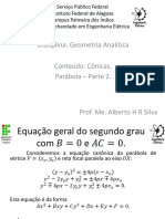 G.A E.E A.14 Cônicas Parábola P2