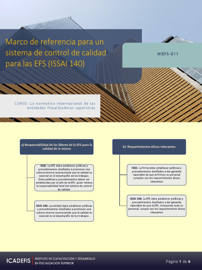 ISSAI 140 Control de Calidad | PDF | Gestión de recursos humanos ...