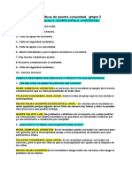 Problemáticas de Nuestra Comunidad: Líder Del Grupo 2: QUISPE ESTELA JOHN MICHEL