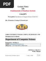 DB System Lecture Note All in One