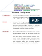 01 24-09-2022 JR - Super60 Jee-Main WTM-13 Weekend Test Syllabus