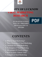 Viral Marketing Research