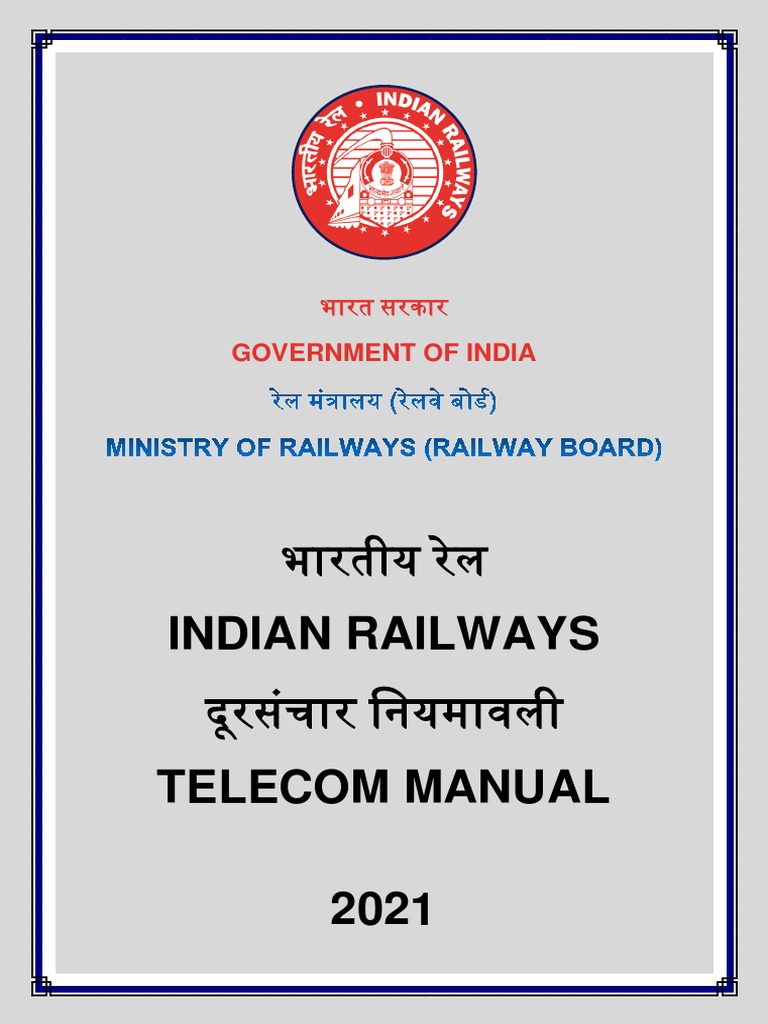 Indian Railways Telecom Manual 2021 | PDF | Telecommunications | Very ...