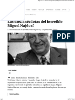 Las Diez Anécdotas Del Increíble Miguel Najdorf