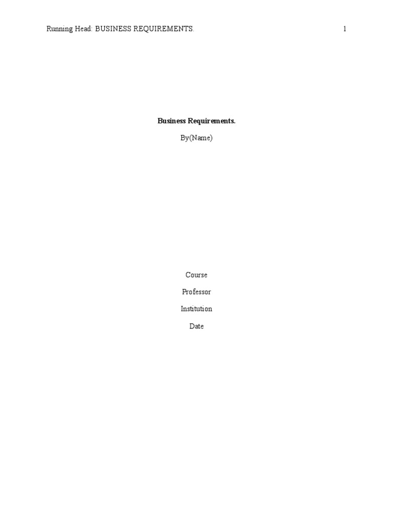 Business Requirements PDF E Commerce Computer Security