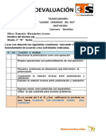 Auto Evaluacion de Secuencia 15