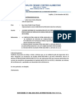 INFORME N.° 06-2022 Sobre Valorizacion N°001 - MAYORES PRESTACIONES